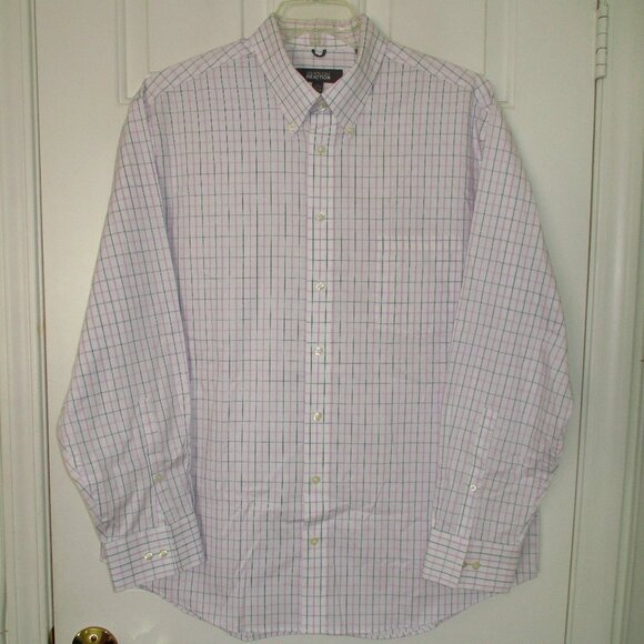 Kenneth Cole Reaction Mens L/S Pink Cotton Button Down Dress Shirt NWOT- 17.5/35 - Picture 3 of 3